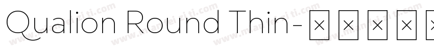 Qualion Round Thin字体转换